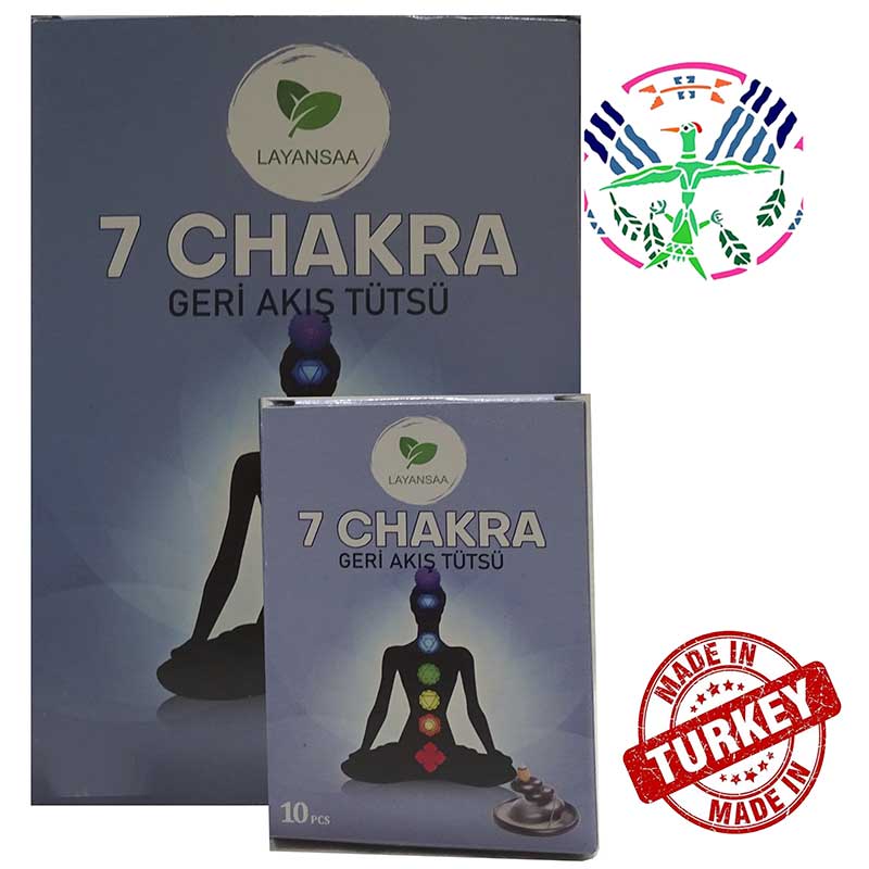 7 Chakra Özel Aroma Geri Akış Tütsü 10 Adet